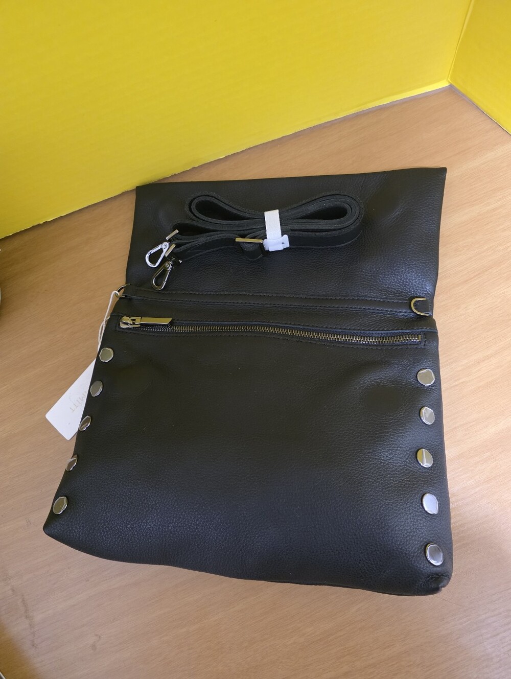 Hammitt Black Leather Large Vip Crossbody Bag - Picture 5 of 8
